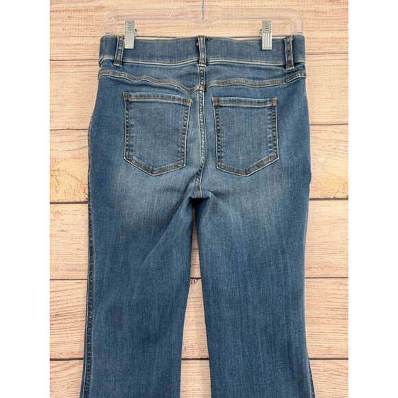 SPANX Shape EveryWear Flare Jeans Women's Size Small Blue Medium Wash Denim - Picture 4 of 13